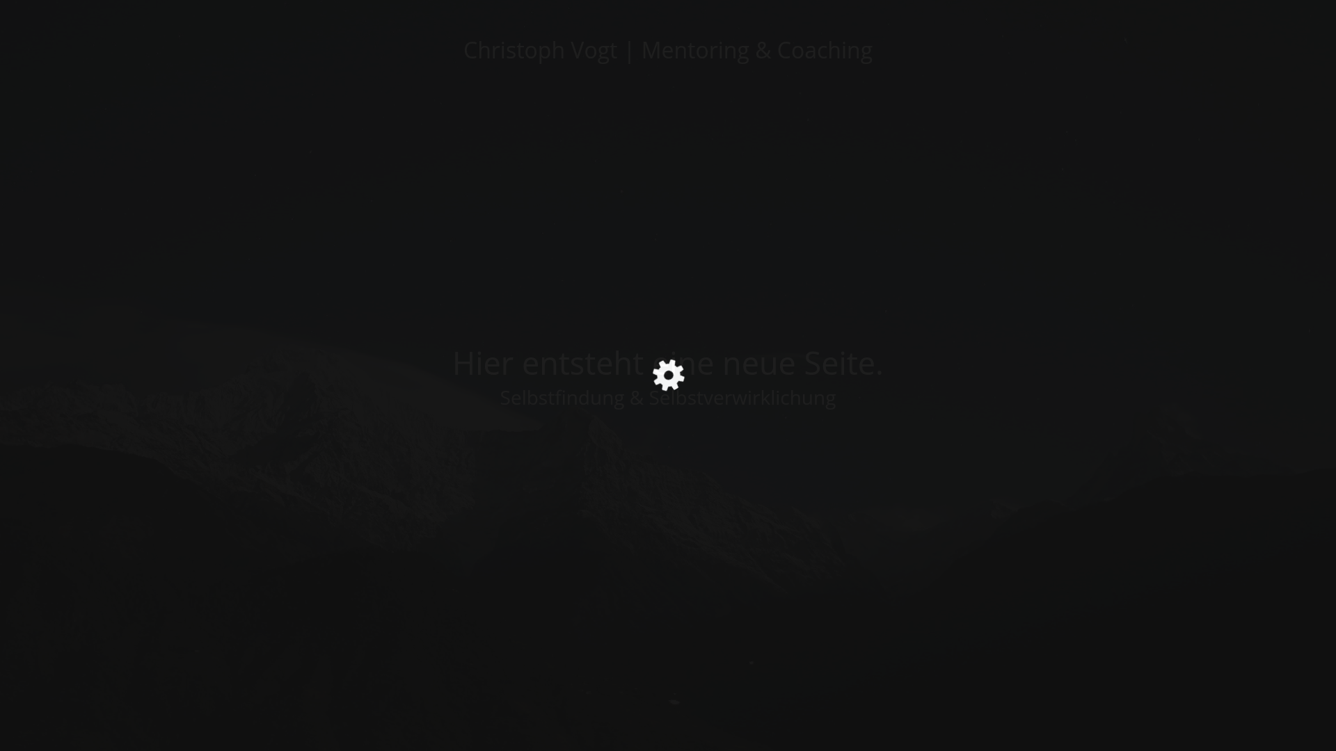 Website-Screenshot Christoph Vogt Mentoring & Coaching