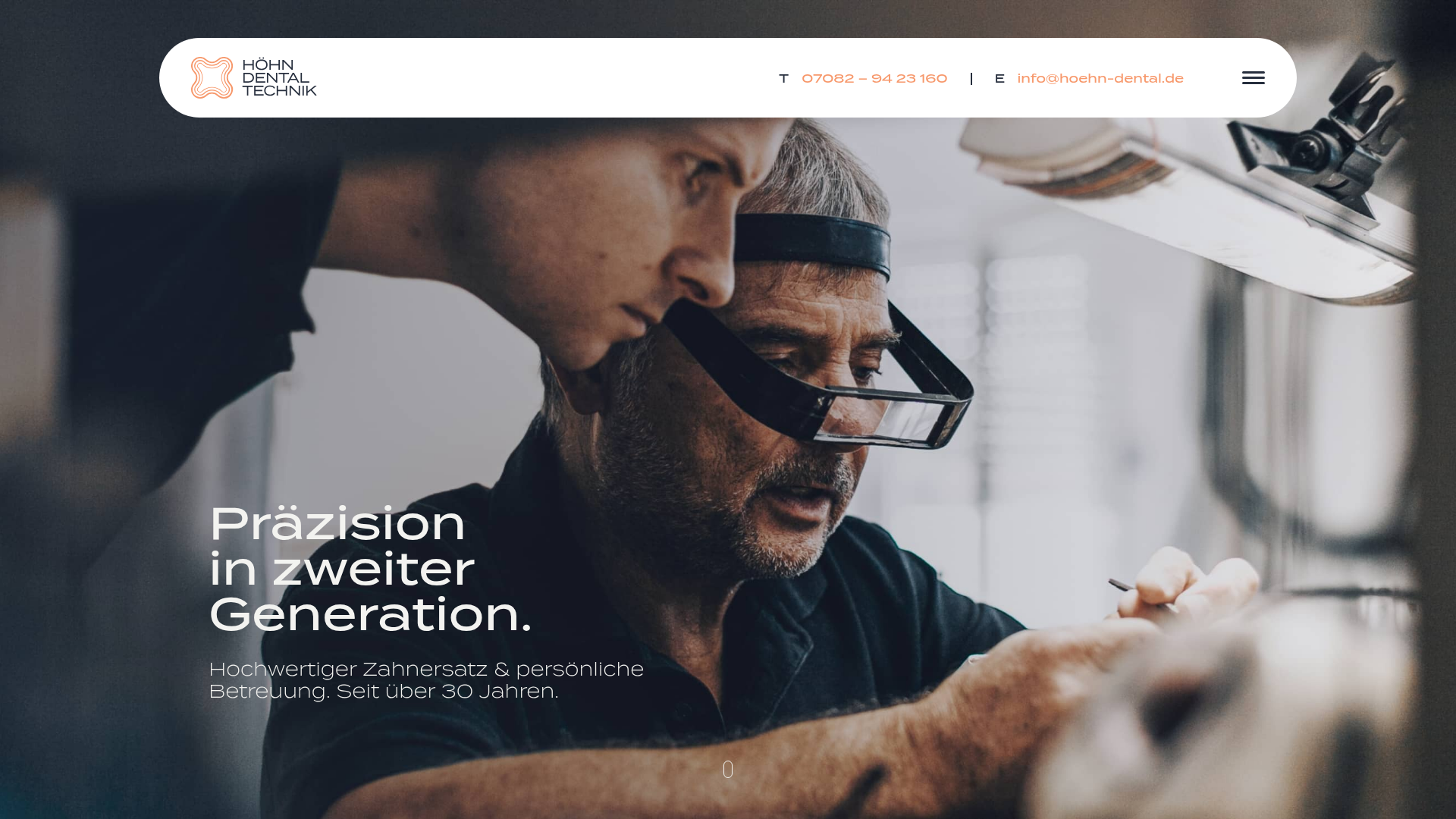 Website-Screenshot Höhn Dentaltechnik GmbH