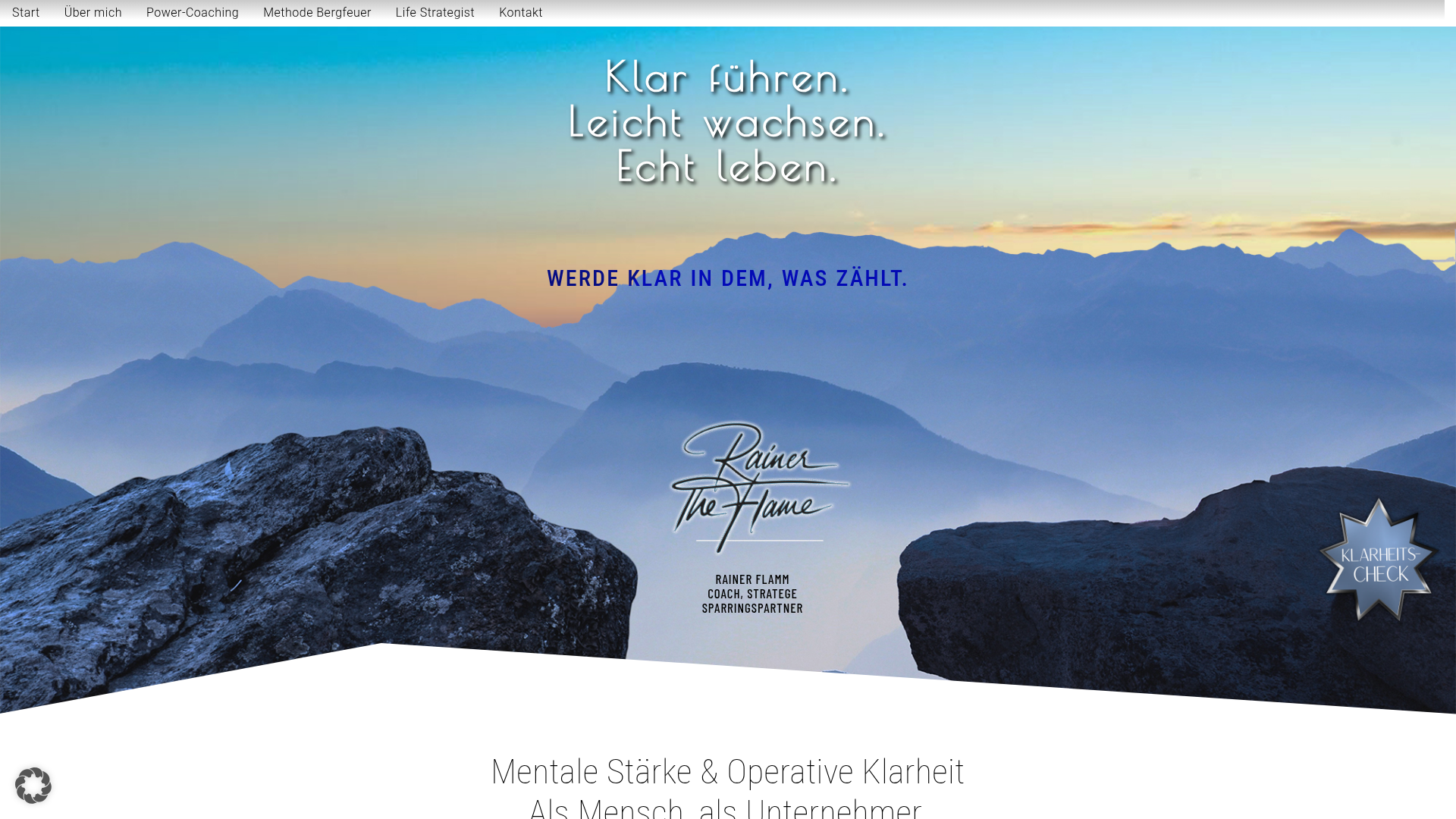 Website-Screenshot Rainer The Flame